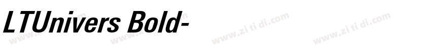 LTUnivers Bold字体转换